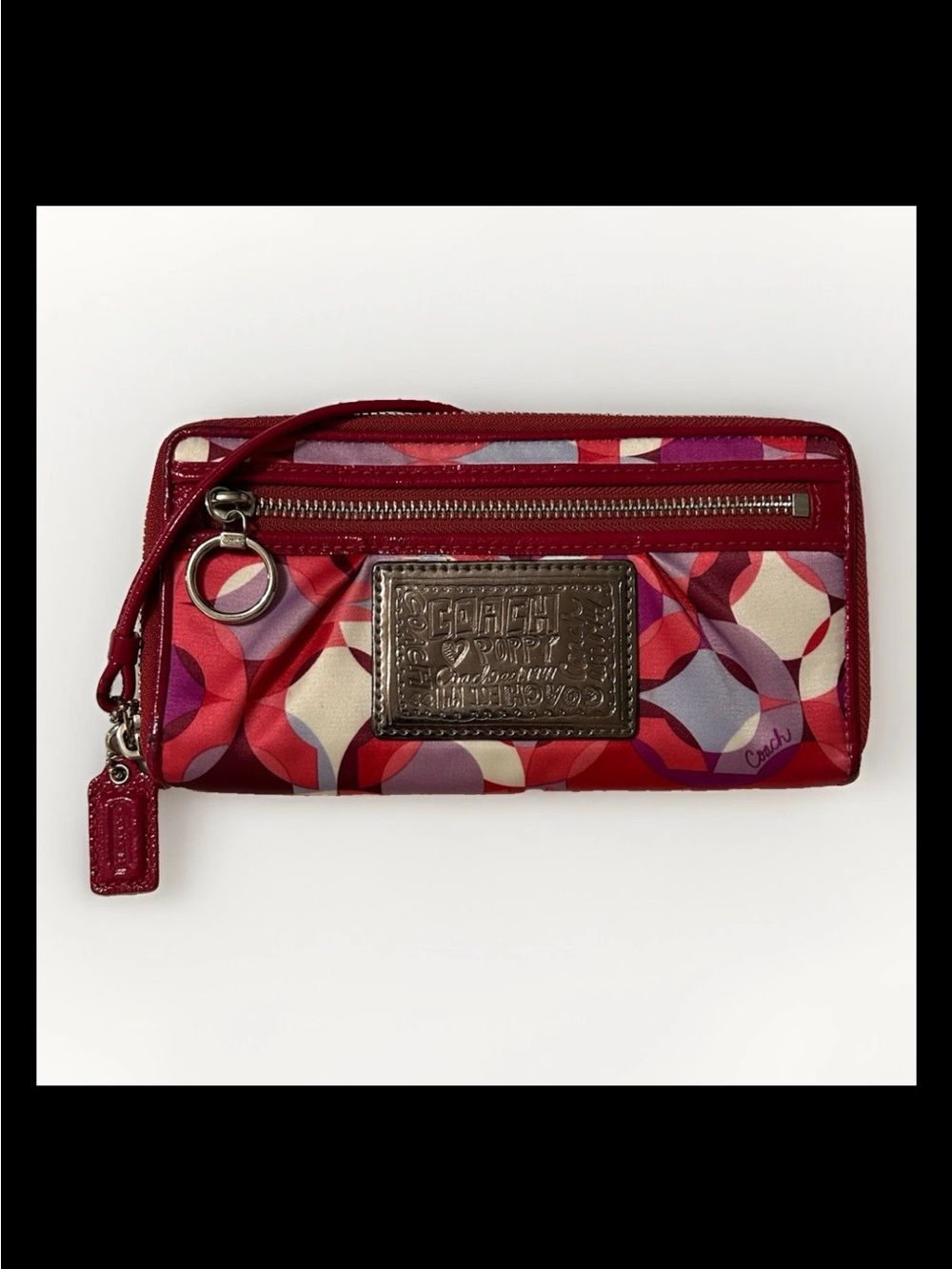 Coach Poppy Kaleidoscope Op-Art Print Sateen Wallet, 2010 Style: #20113 Ltd. Ed.